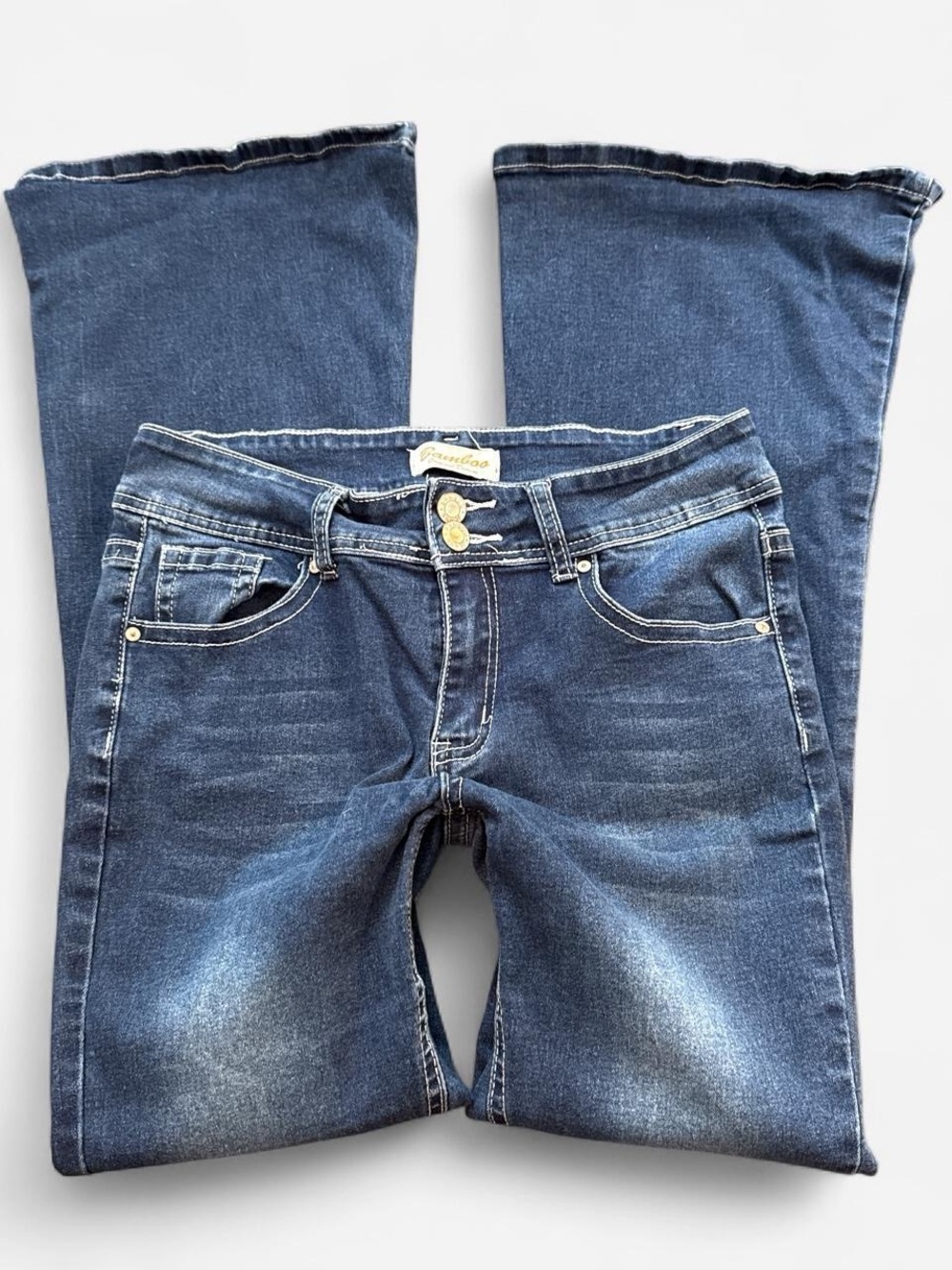 Vintage bamboo Dark Blue Women's Bootcut Jeans